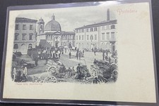 Cartolina Mercato Di Pontedera Pisa Animata Viaggiata Nel 1901 Fp