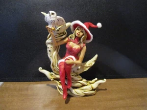 Artista Harmony Kingdom Neil Eyre Bruja de Navidad con Búho en la Luna ENVÍO GRATUITO A EE. UU. - Imagen 1 de 6