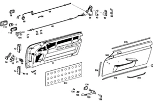 Mercedes Benz Right Molding, Door, Metal A1137250482 - Picture 1 of 2