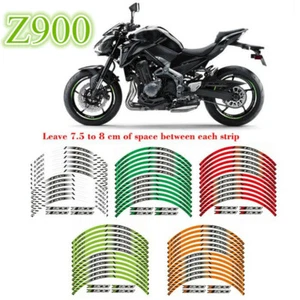 Para Kawasaki Z900 2017-2021 MOTO LLANTA RAYAS RUEDA CALCOMANÍAS CINTA ADHESIVA - Imagen 1 de 13