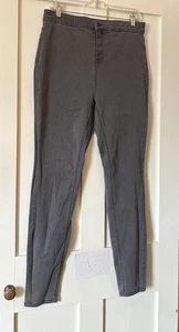 Denim by TU Grey Stretch High Waist Skinny Jeans UK14 Long L30" - Picture 1 of 5