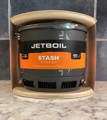 JETBOIL Stash Stove Kit Cooking System for Backpacking Camping   NEW - Image 1 of 4