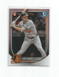 COBY MAYO (Baltimore Orioles) 2025 BOWMAN CHROME ROOKIE RED RC CARD #83 - Picture 1 of 1