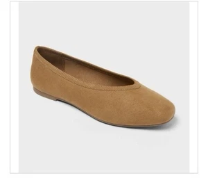 Sammie Damen-Ballerinas mit Memory Foam-Innensohle – a New Day™ hellbraun Größe 11 - Bild 1 von 8