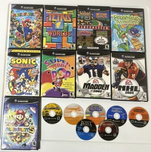 Nintendo GameCube 15 Spiele Konvolut Lot Mario Party Sonic Frogger Pacman + mehr LESEN - Bild 1 von 20