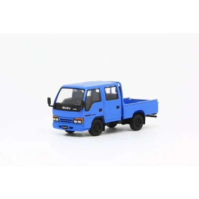 Modelo 1 Isuzu Elf NHR Doble Cabina Camión Ligero Azul LHD 1/64 Japón Oficial - Imagen 1 de 2
