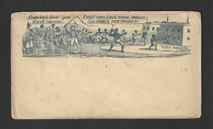 c1860's Civil War Patriotic Cover - Escaped Slavery Scene Outside Fort Monroe - Picture 1 of 2