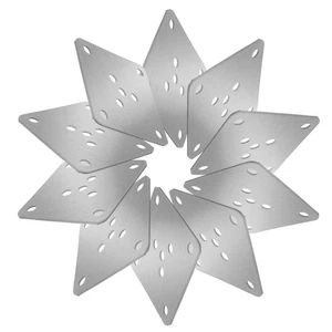  10 Stück Beinmontageplatten - 2x2" Möbel Holzbeine Befestigung flache Platte - Bild 1 von 17