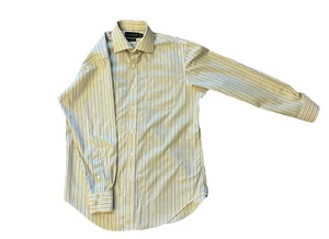 Polo Ralph Lauren Yellow Button Up Dress Shirt Classic Fit Long Sleeve Men - Picture 1 of 6