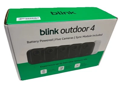 BRAND NEW BLINK Outdoor 4 (4th Gen) 5-Camera Security System w/ Sync Module Core - Image 1 of 4