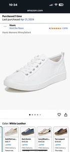 Vionic EUC Winny Oxford Sneakers Damengröße 8,5 W Leder - Bild 1 von 11