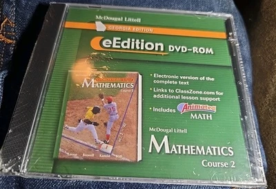Mcdougal Littell EEdition Dvd-rom Mathematics Course 2 Sealed - Image 1 of 2