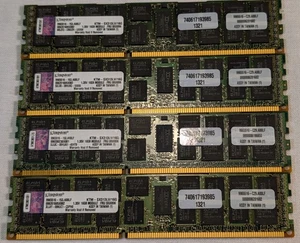 Qty 4 of Kingston 16GB PC3L-12800R DDR3 240-Pin Server Memory (KTM-SX313LV/16G) - Picture 1 of 4