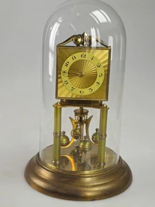 Reloj Abrigo Porcelana Bajo Cúpula Verde Aniversario Torsión 400 Días - Imagen 1 de 20