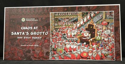 NEW "All Jigsaw Puzzles Exclusive" Choas at Santa's Grotto 1000 Piece Sealed NIB - Image 1 of 3
