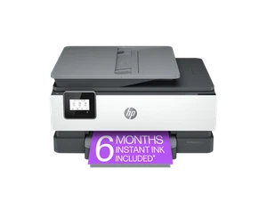 Drukarka all-in-one HP OfficeJet 8015e z 6-miesięcznym atramentem błyskawicznym za darmo - Zdjęcie 1 z 6