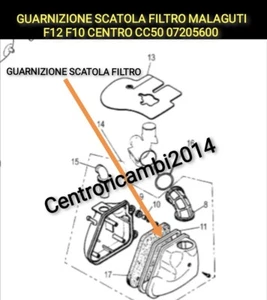 GUARNIZIONE SCATOLA FILTRO MALAGUTI F12 F10 CENTRO 50 ORIGINALE 07205600 - Foto 1 di 2