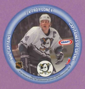 1993 93-94 KRAFT DISCS NHL CAPTAINS TROY LONEY TREVOR LINDEN NNO - Foto 1 di 2
