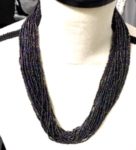 Rocailles Multi-Strang Halskette 22" Mehrfarbig Kenia - Bild 1 von 10