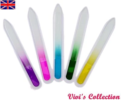 Nail File Crystal Glass Double Sided Manicure Pedicure Arts Tool Smooth Durable - Image 1 of 3