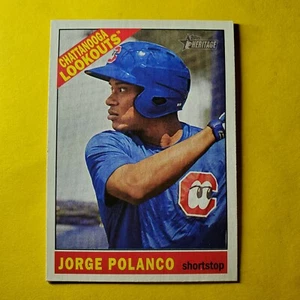 JORGE POLANCO - RC ROOKIE #153 CHATTANOOGA LOOKOUTS 2015 TOPPS HERITAGE MLB - Imagen 1 de 3