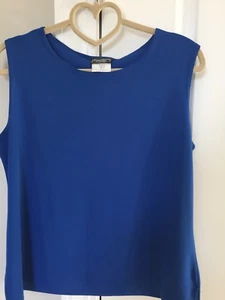 Southern Lady Top Blue Boat Neck  New  Size 8P - Picture 1 of 4