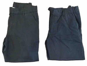2 x Jungen Matalan schwarze Schulhose Alter 8 26""W 20""L verstellbar - Bild 1 von 4