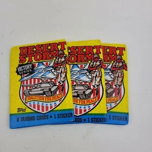 1991 Topps Desert Storm Victory Series Trading Card 8 Cards x 3 Packs. New - Picture 1 of 3