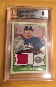 2014 Corey Seager TOPPS Heritage Minors CLUBHOUSE PATCH - Jersey #5 /15 ROOKIE - Picture 1 of 3