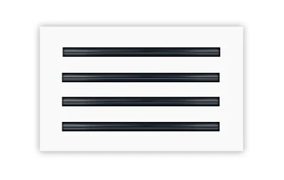 TEXAS BUILDMART 12x8 Modern AC Vent Cover - Decorative White Air Vent - Standard Linear Slot Dif