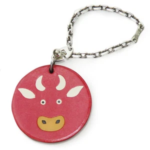 Borsa Hermes usata ciondolo animale pelle di mucca/argento925 rosso accessorio - Foto 1 di 12