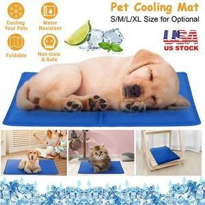 Gel Cooling Mat Self Cooling Cushion Pad for Dog Cat Hot Summer Sleeping Pet Bed - Picture 1 of 18