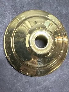 NOS 2 1/4" Massive Messing SPUN Vase Cap, Polished Brass, 1/8 IP (3/8" Slip) - Bild 1 von 9