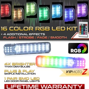 RGB Interior Door Panel Courtesy LED Lamp w/Remote For 99-06 Silverado Sierra - Picture 1 of 10