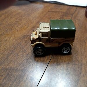 Hot Wheels - 1990 - Military Desert Camo Unimog Truck - Loose