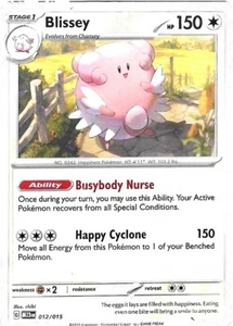 Pokemon Card - McDonald's 2023 - 012/015 - Non-Holo - Blissey - Bild 1 von 1