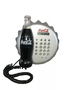 Coca Cola Bottle Cap Glass Shaped Telephone By Akura Vintage Rare Working - Foto 1 di 13
