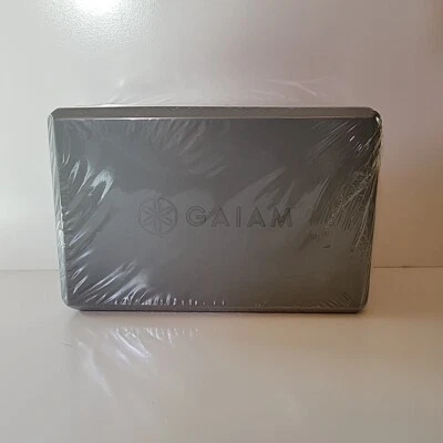 Bloque de Yoga de Espuma Gaiam - Espuma de Apoyo Superficie Suave Antideslizante Nuevo Sin Etiquetas Gris Foto 1 de 2