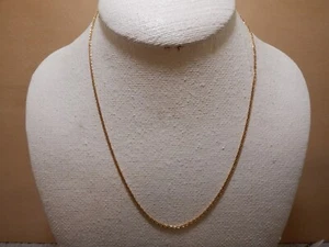 DANECRAFT ITALIEN GOLD ÜBER STERLING 925 SERPENTINENKETTE HALSKETTE 18" 3,1 g - Bild 1 von 10