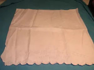Sciarpa/Runner da Tavolo 18 1/2" x 37" con Trifogli, Foglie Rami,VTG Off White - Foto 1 di 2