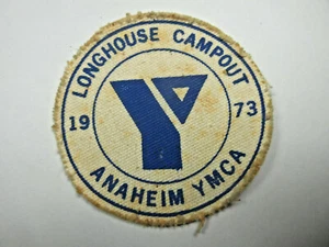 Parche retro vintage 1973 YMCA Indian Guide Anaheim CA Y-Guides Longhouse Campout - Imagen 1 de 2