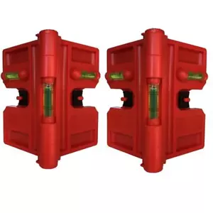 2 pack folding magnetic post level for pipe, post and beams leveling - Picture 1 of 7