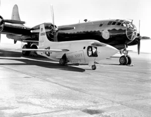 Bell Aircraft Corporation X-1-2 on Ramp with Boeing B-29 8X12 PHOTOGRAPH NASA A - Picture 1 of 1