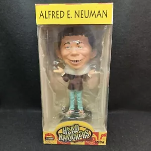 NECA HEAD KNOCKERS MAD MAGAZINE ALFRED E NEUMAN 8" HAND PAINTED BOBBLE HEAD - Picture 1 of 8