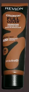 Revlon Colorstay Full Cover 24HR Matte Foundation 420 Mahogany NEW - Picture 1 of 2