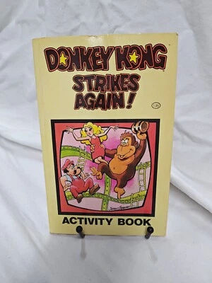 Donkey Kong Strikes Again! Раскраска/активность книга 1982 современный паб. Был б/у - Изображение 1 из 4
