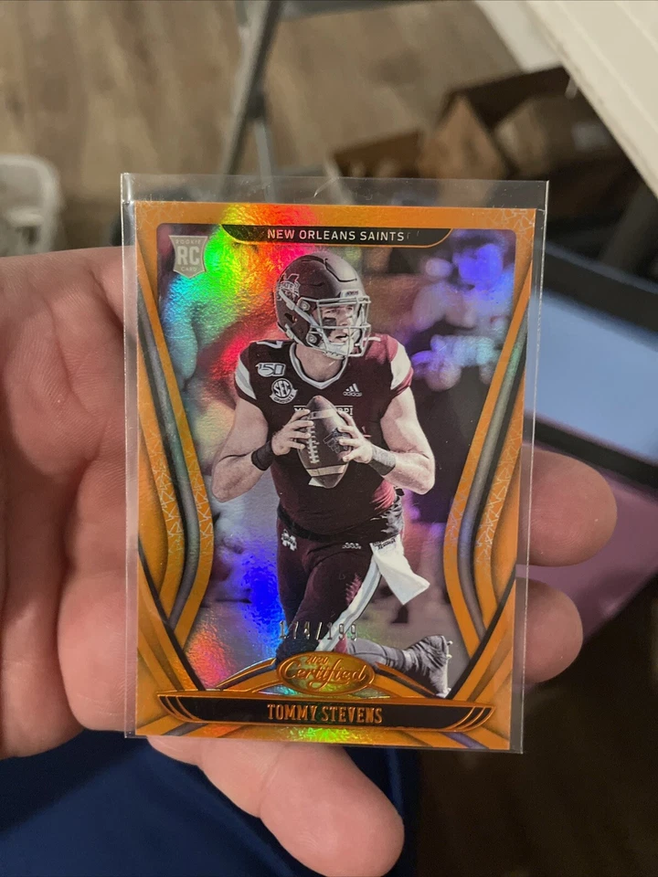 2020 Panini Certified TOMMY STEVENS #191 Mirror Orange /199 RC Saints - Image 1 of 2