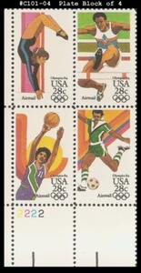 Juegos Olímpicos de Verano EE. UU. #C101-04 MNH PB4 - Imagen 1 de 1