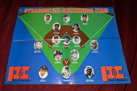 Syracuse Chiefs Baseball All-Millennium Team Poster SGA RARE HTF Only 1 Listed Cover