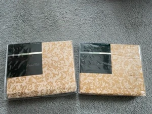 NEW MARSHALL FIELD’S FULL SIZE FITTED & FLAT COTTON WOVEN JACQUARD SHEET SET - Picture 1 of 6